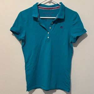 Women's Aeropostale Teal Polo Shirt